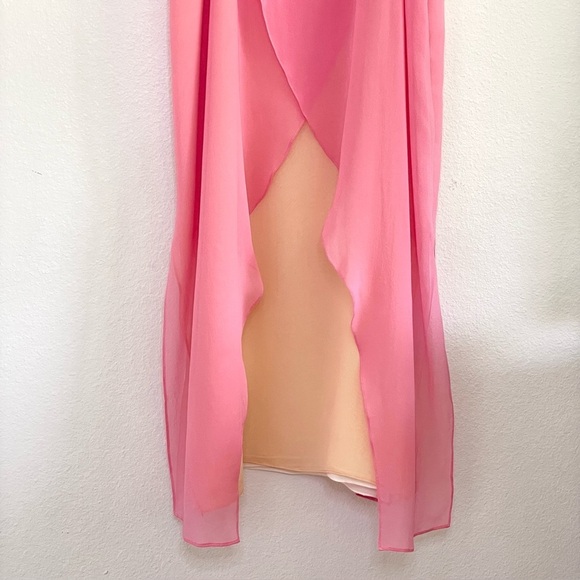 Rag & Bone Cubana Dress Silk Georgette Sleeveless Midi Carnation Pink 0 XS - Picture 10 of 16